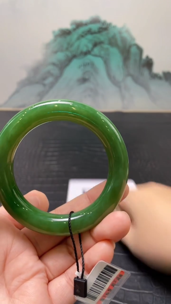 未镶嵌手镯和田玉（碧玉）?****?54+