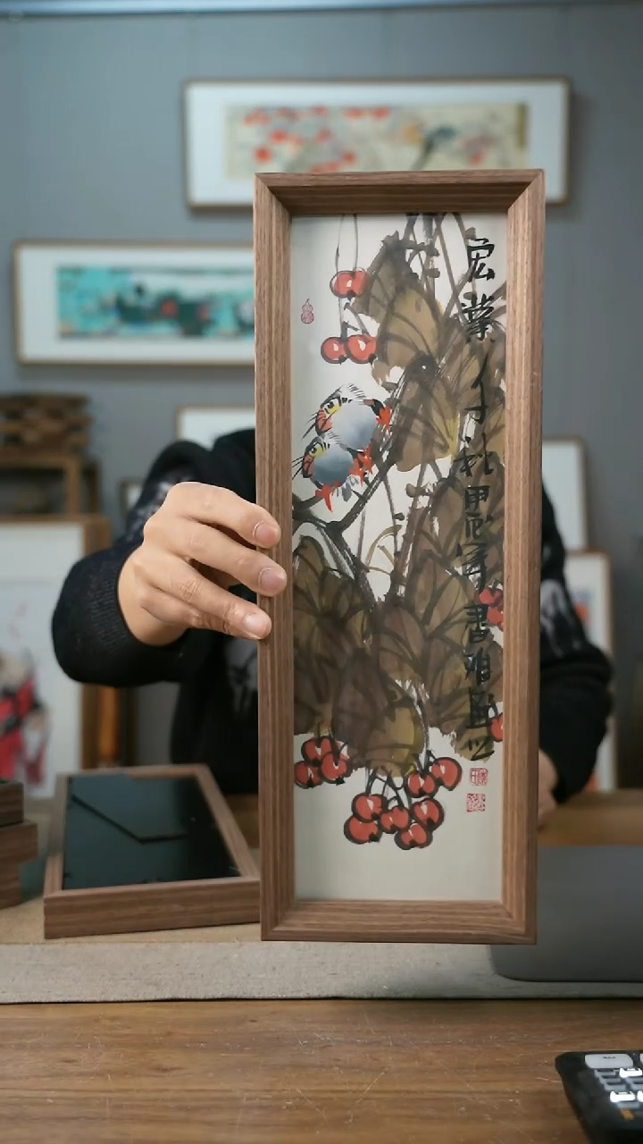 【闪购商品】书法协会会员老师带框作品-手书/绘同款作品