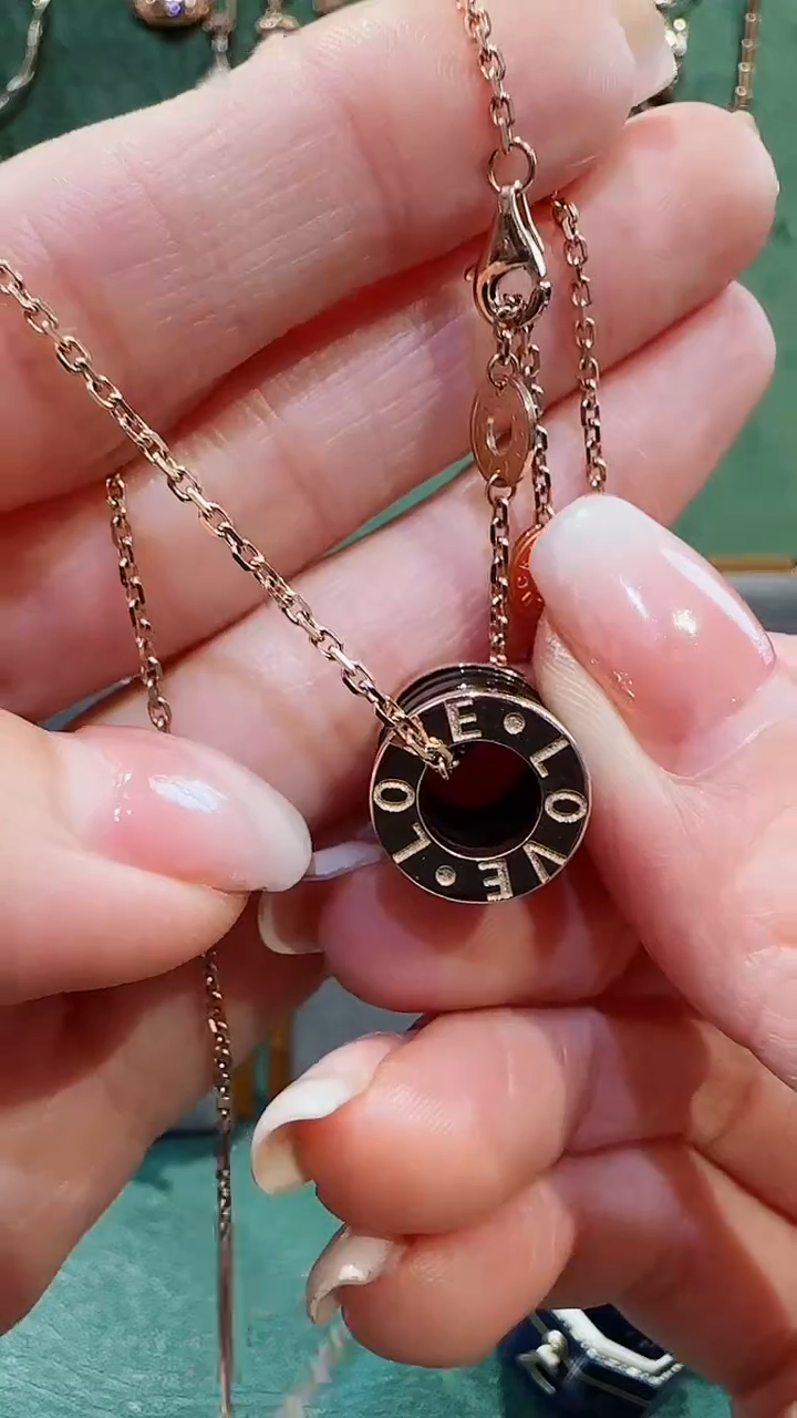 【闪购商品】玛瑙/玉髓套链18K金镶嵌18K金3饼路路通套链