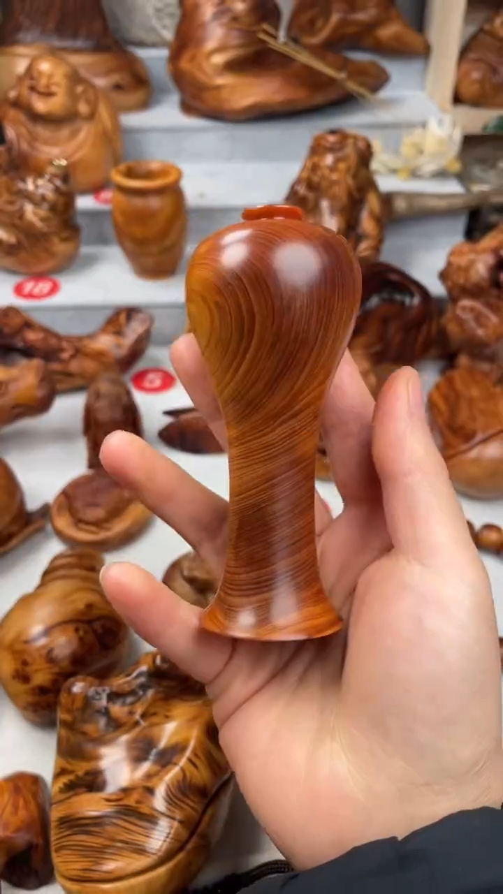 木太行崖柏陈化精品 花瓶 把件/雕刻件-鉴赏期48小时