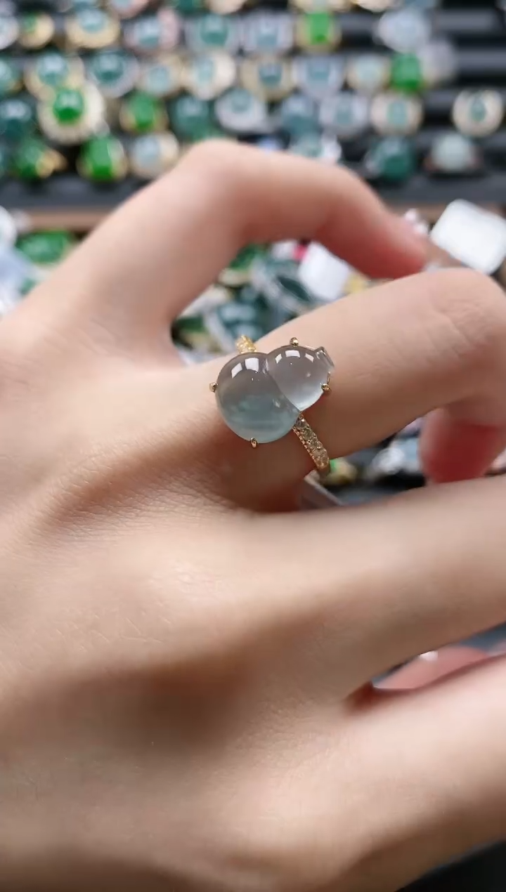 【闪购商品】翡翠戒指银S925镶嵌51511