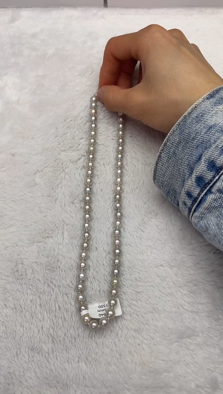 【闪购商品】海水珍珠颈饰未镶嵌AK真多麻7-7.5mm（多样性发一）