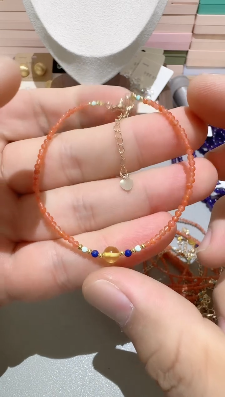 未镶嵌琥珀手链B167