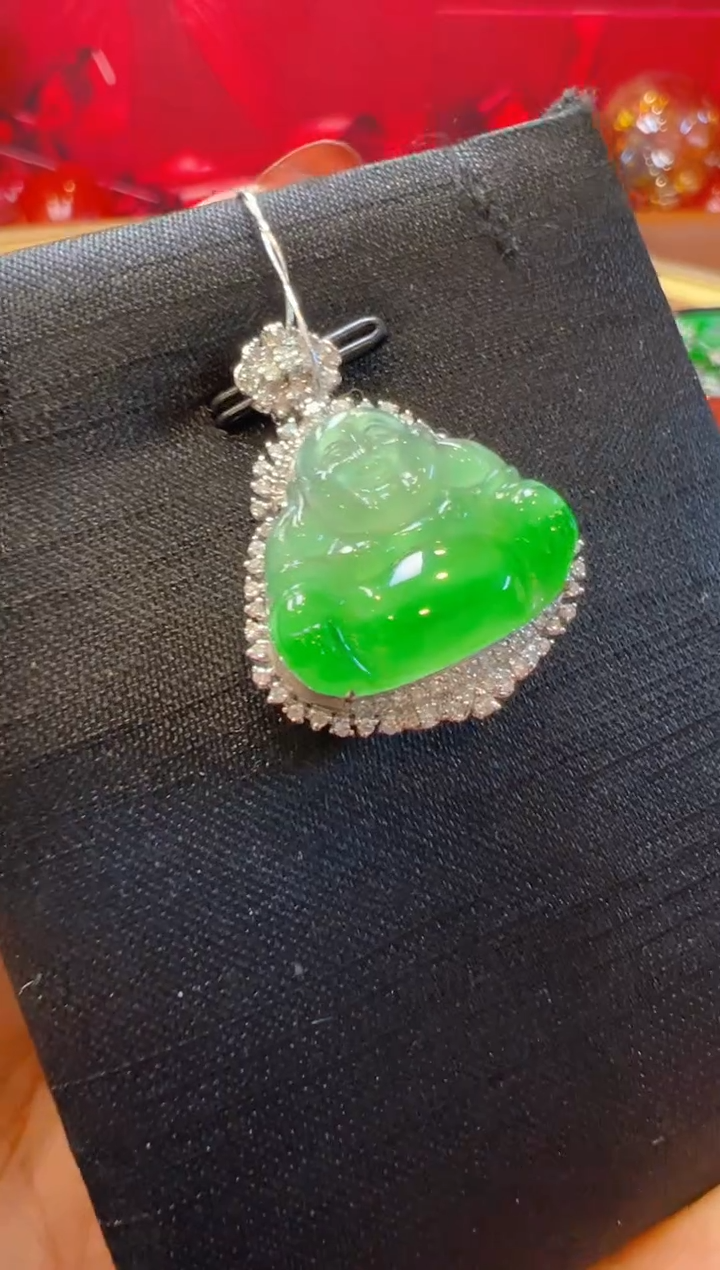 【闪购商品】翡翠吊坠(不含链)18K金镶嵌多样性团购发一件