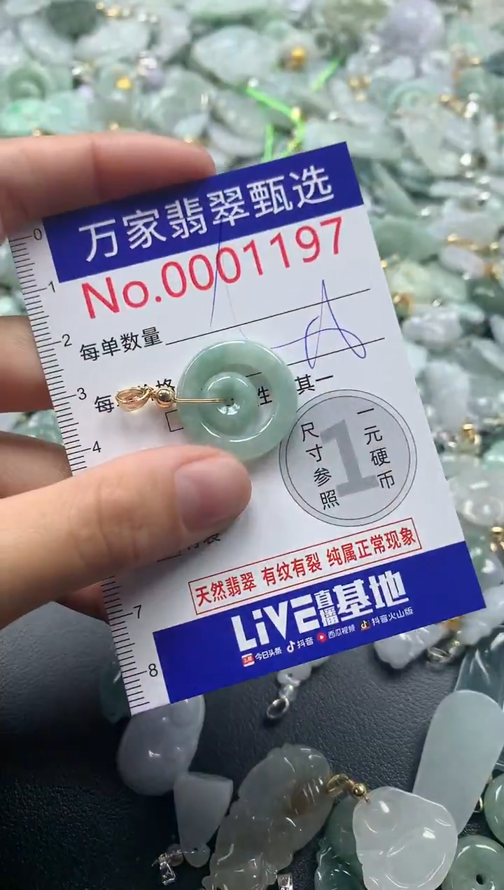 吊坠(不含链)未镶嵌翡翠1197