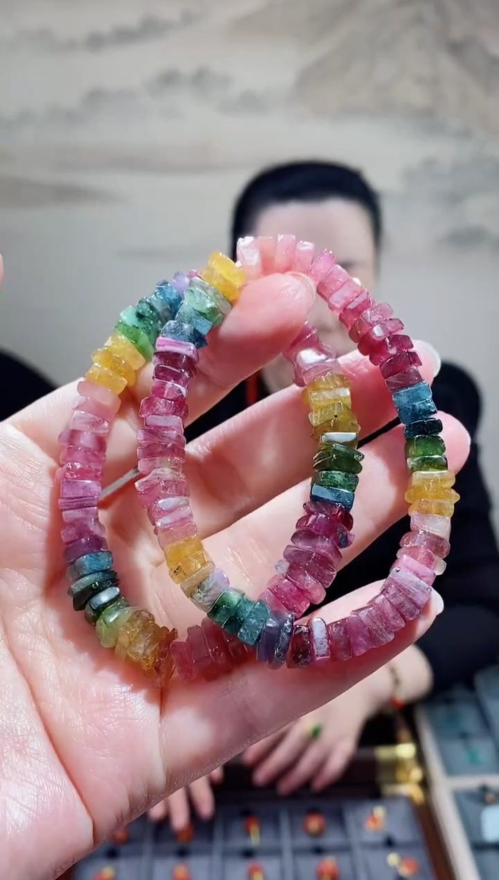 未镶嵌手链碧玺多样性发货发其一 