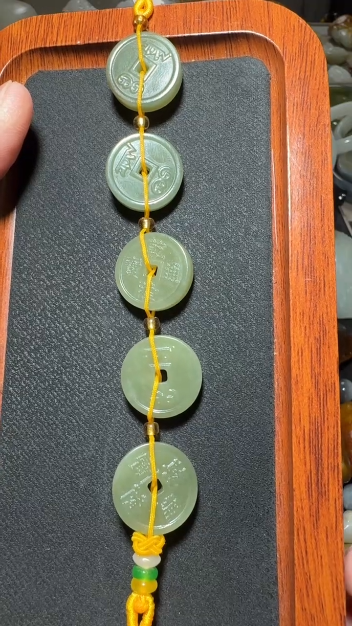 未镶嵌和田玉把件沅**兰男女款时尚百搭饰品