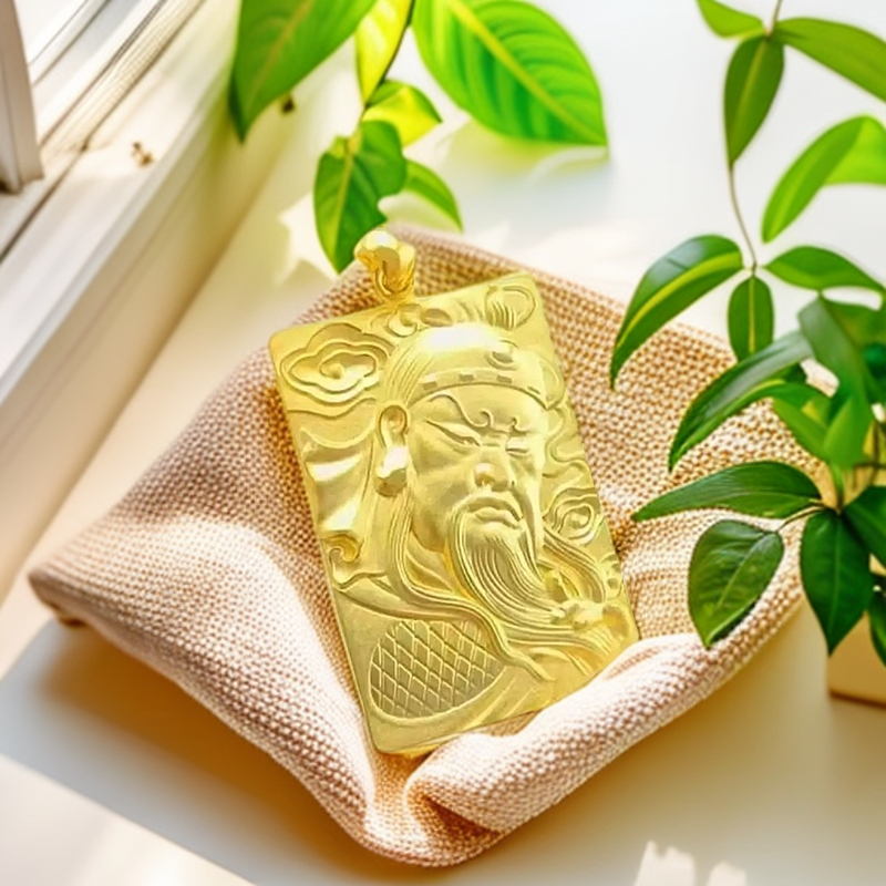 合金吊坠 忠义关公吊牌