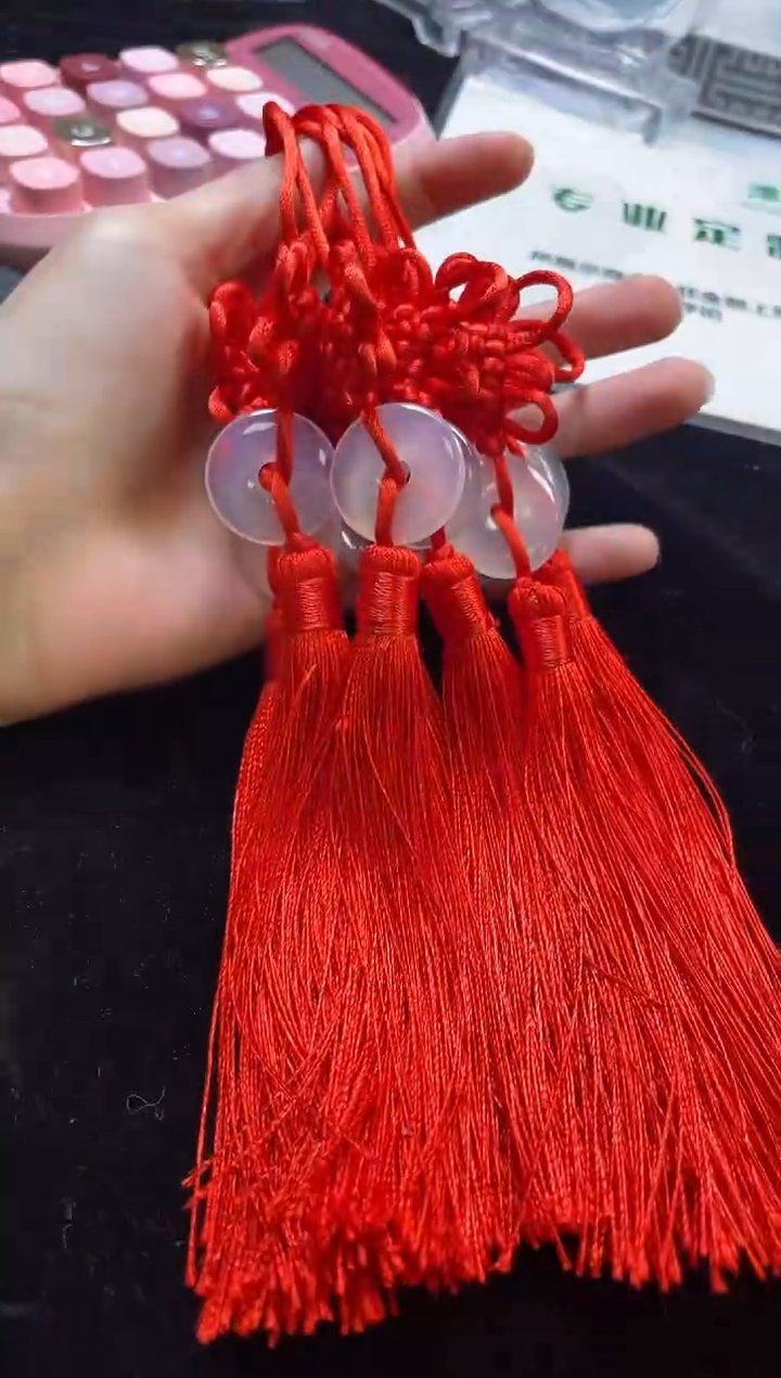 未镶嵌车挂玛瑙/玉髓平安扣车挂多样性发一件