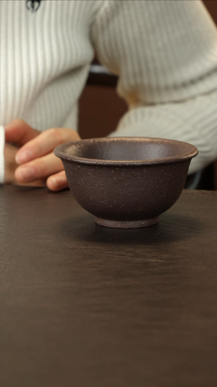 【闪购商品】紫砂茶杯直播福利徐群粗砂天青主人杯
