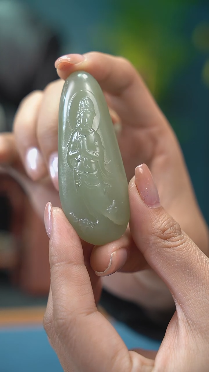 【闪购商品】和田玉吊坠(不含链)未镶嵌观音