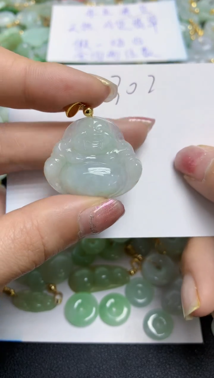 【闪购商品】翡翠颈饰合金天然翡翠A货