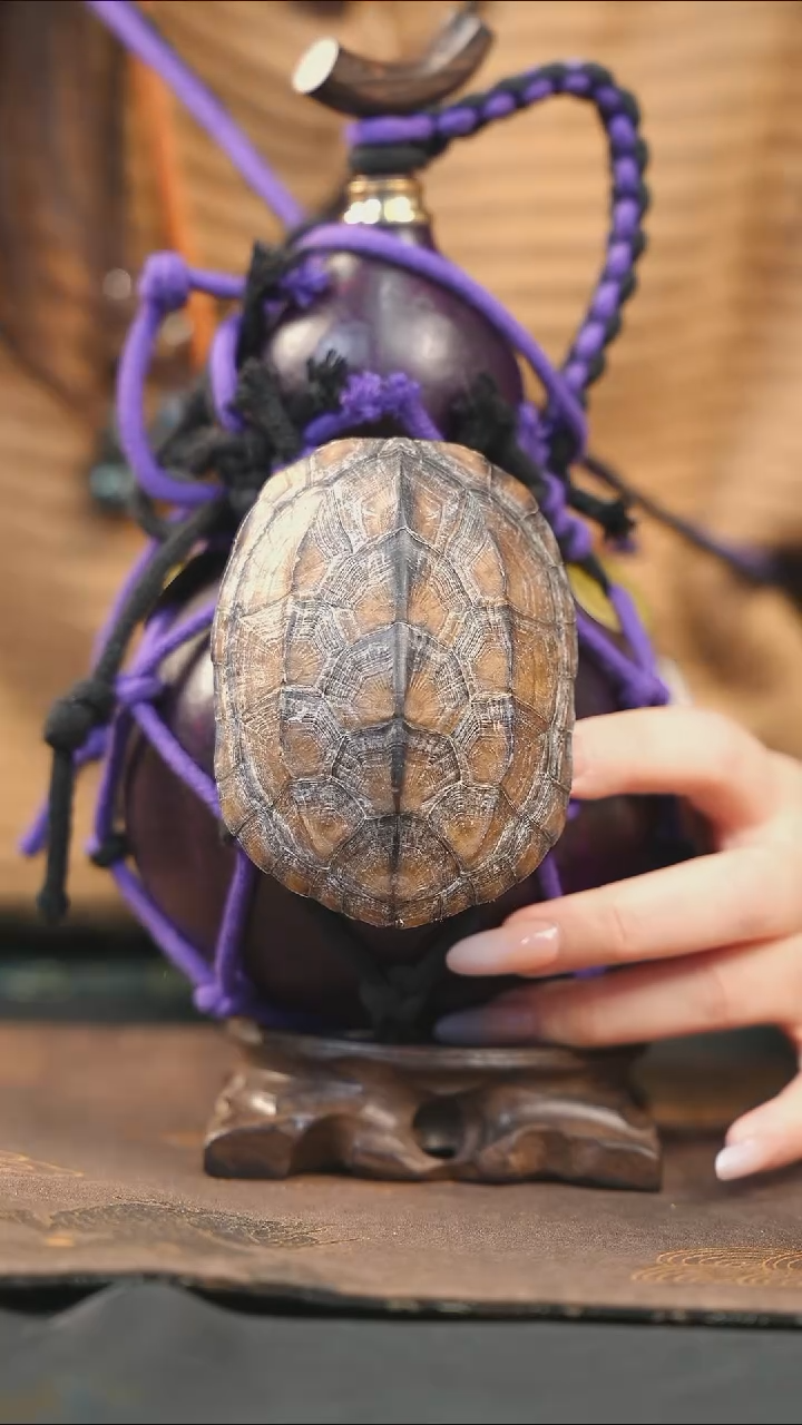 【闪购商品】RA122大漆酒葫芦不包手串及旋转底座