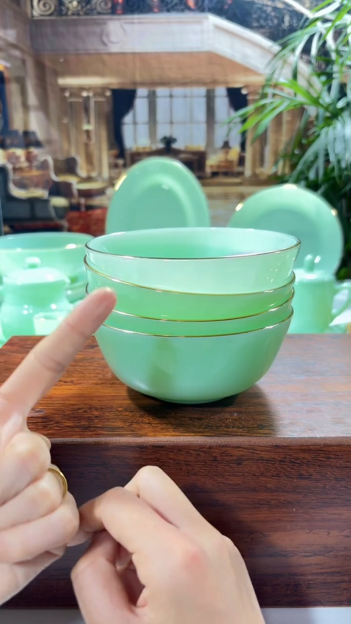 【闪购商品】... 5.5英寸玉瓷碗4个口径13.8厘米 