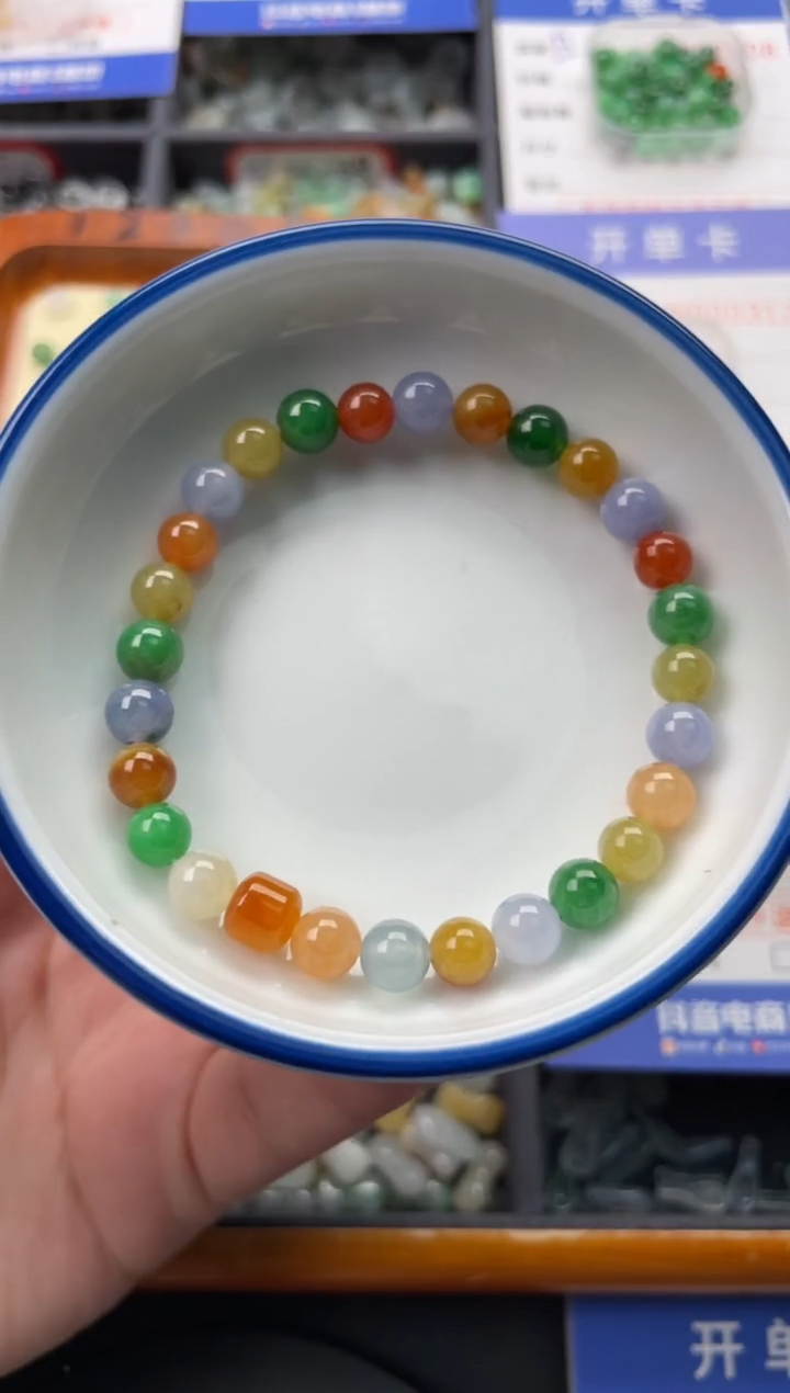 【闪购商品】翡翠颈饰未镶嵌翡翠圆珠手串