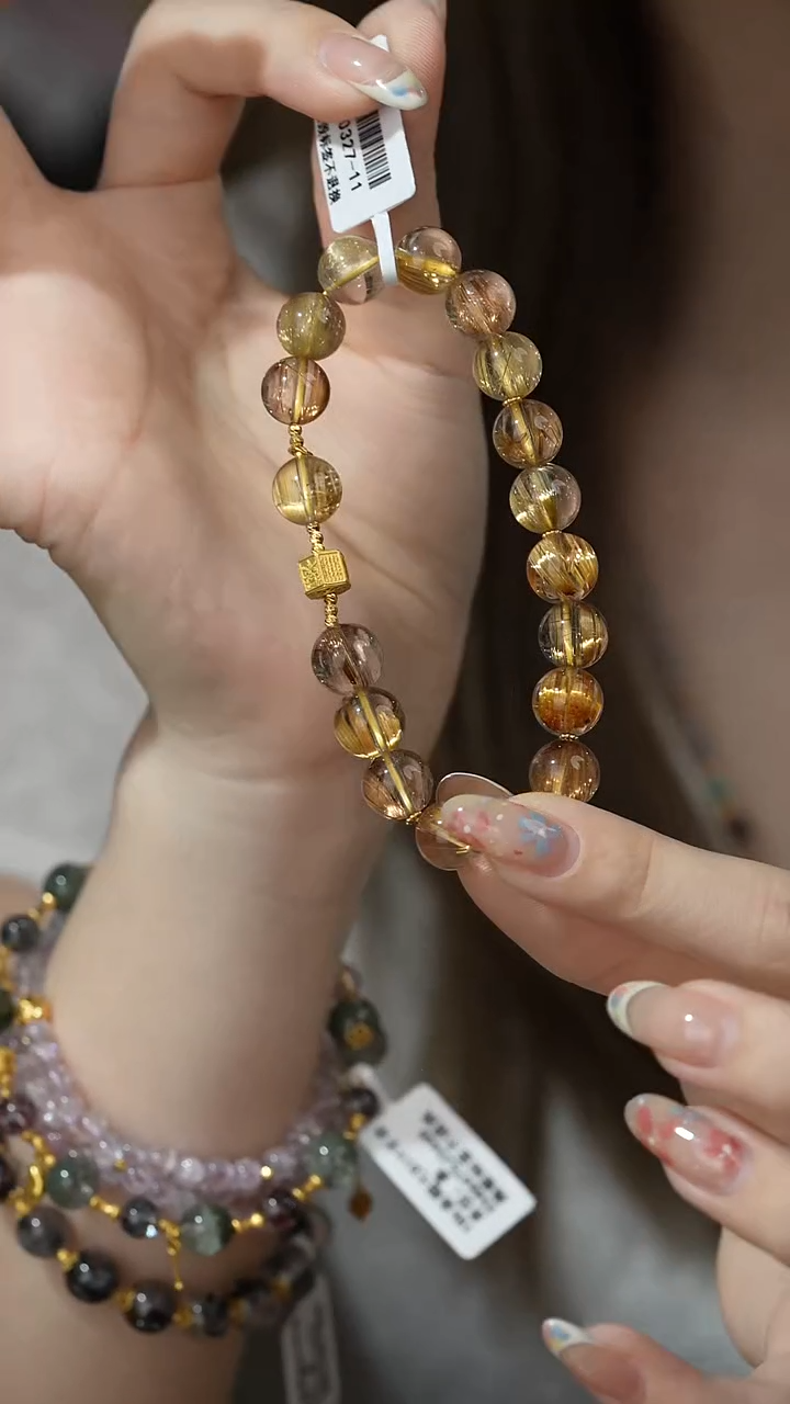 单圈18K金镶嵌水晶A03（多样性发一件）9mm+