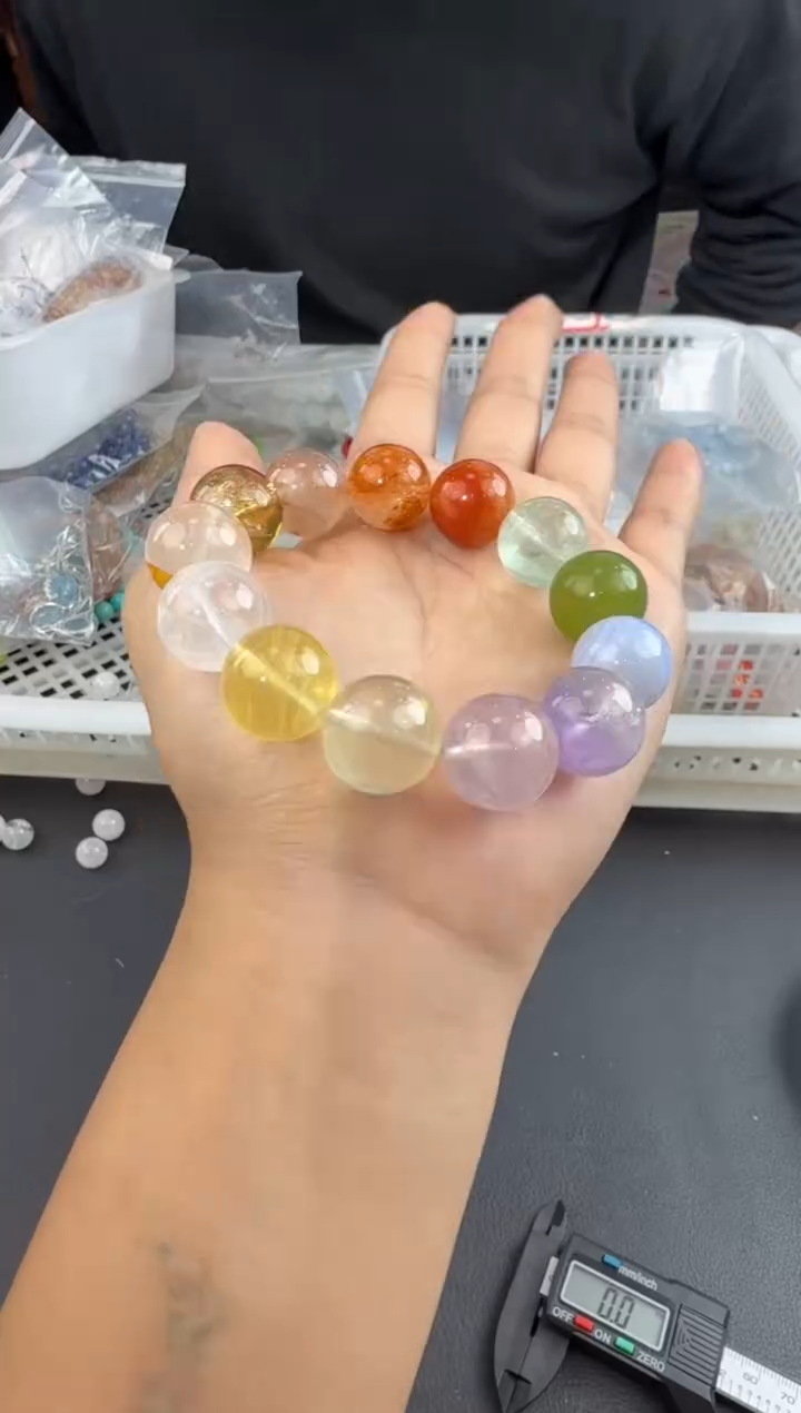 未镶嵌手串水晶多宝手串