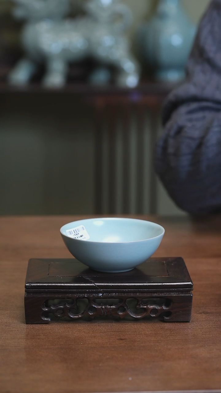 【闪购商品】Y宝丰宋官窑原产地汝瓷握足杯（王国奇）