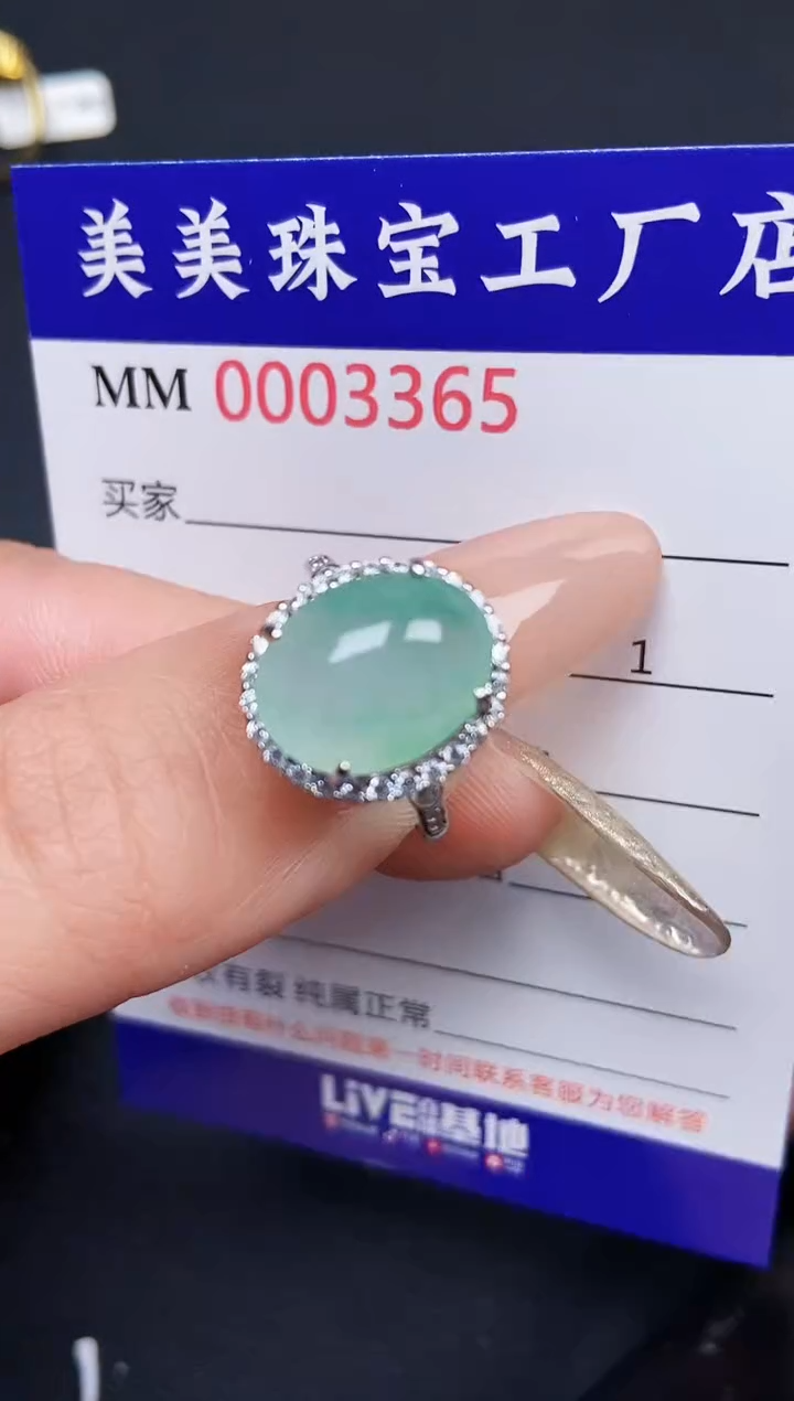 【闪购商品】翡翠颈饰银S925镶嵌3365