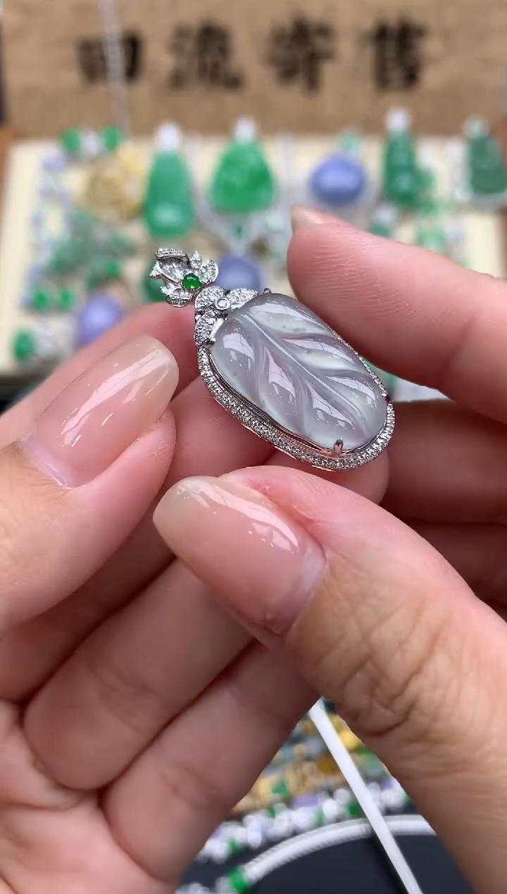 【闪购商品】翡翠颈饰18K金镶嵌431-中国好珍宝