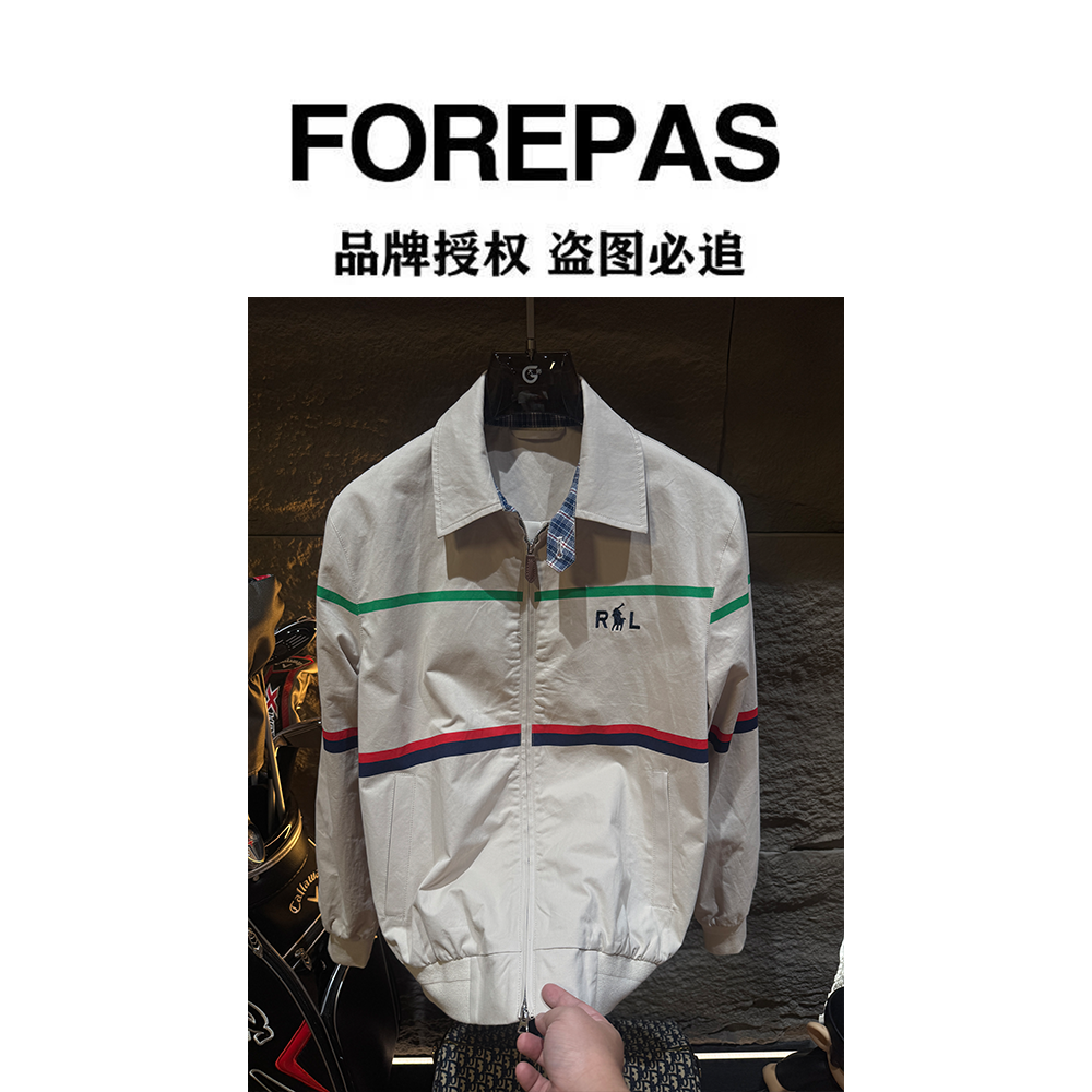 FOREPAS.2025.秋冬首发翻领拼色老钱夹克男女同款
