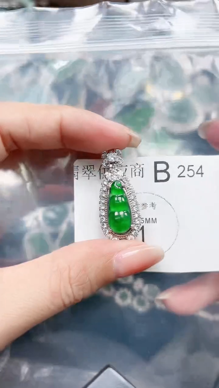 【闪购商品】翡翠颈饰未镶嵌254赠皮绳