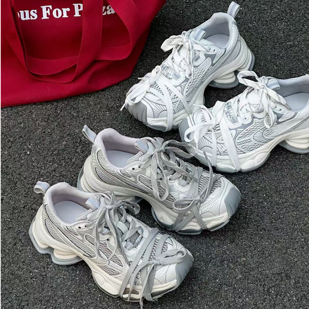 [卷]巴黎欧货厚底增高老爹鞋女ins潮春季新款网布透气运动休闲鞋