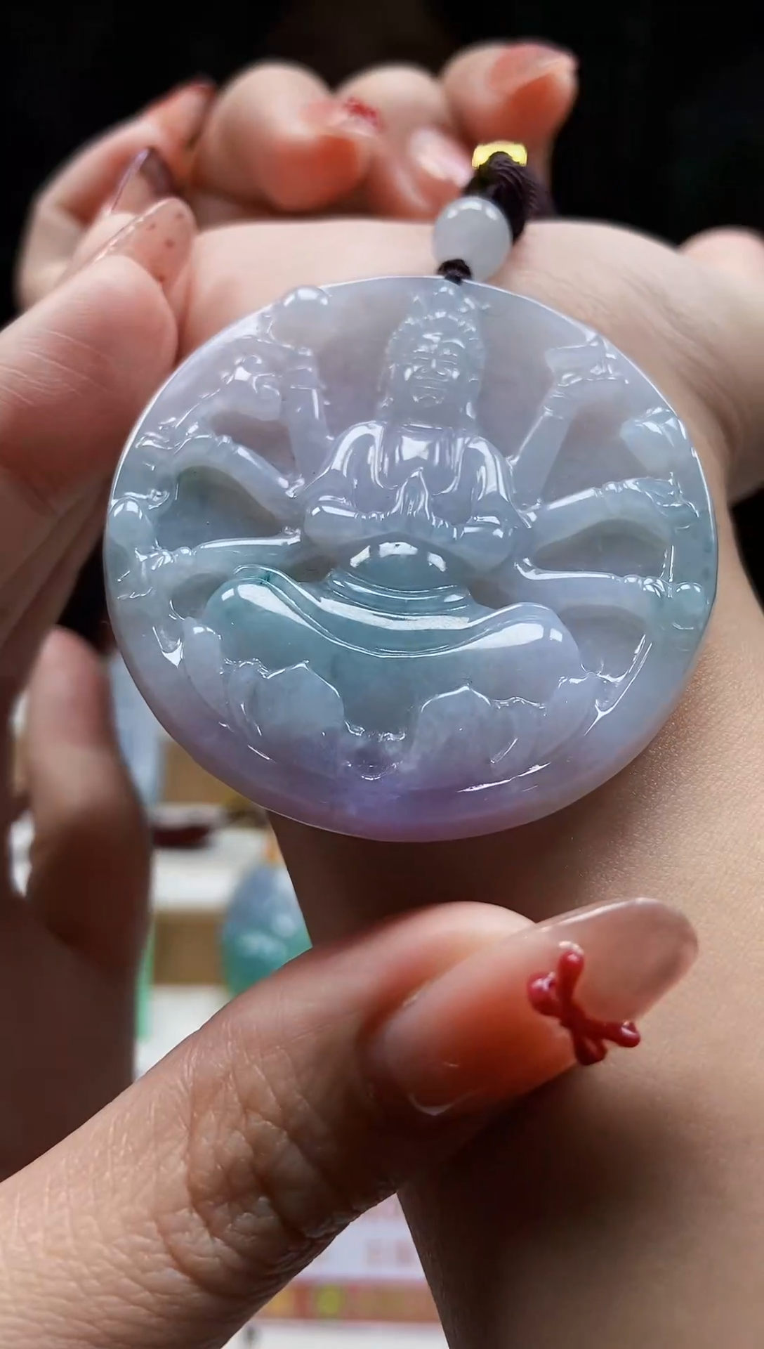 颈饰未镶嵌翡翠翡翠A货