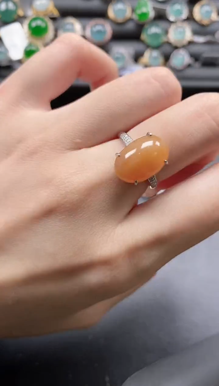 【闪购商品】翡翠戒指银S925镶嵌1111