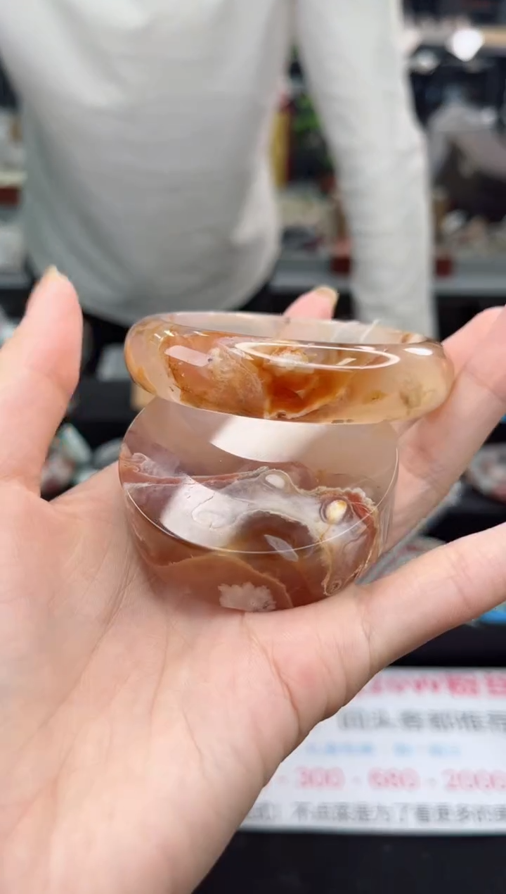 【闪购商品】石英质玉手镯未镶嵌55圈口（赠品镯心）35572177