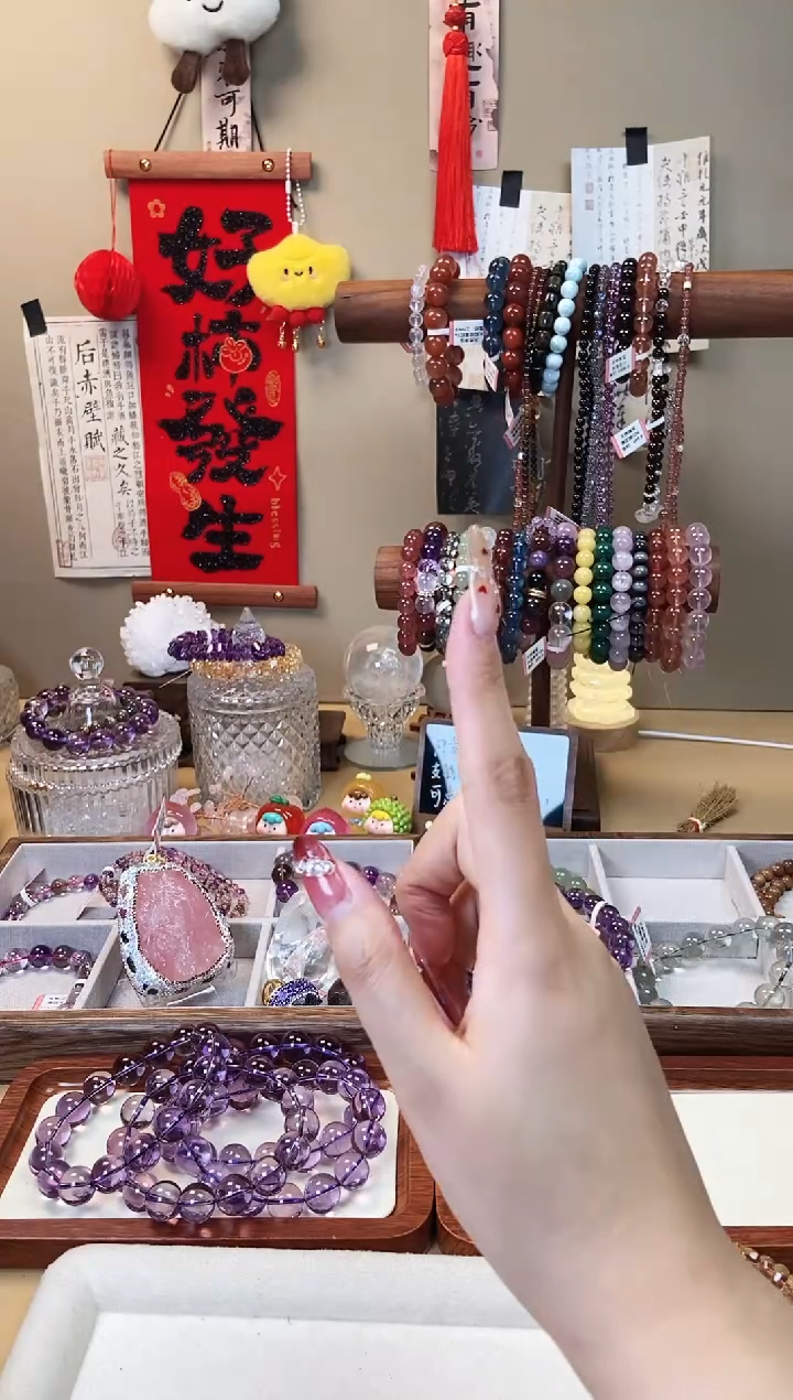 【闪购商品】水晶手链未镶嵌巴西暴力黄切面12mm