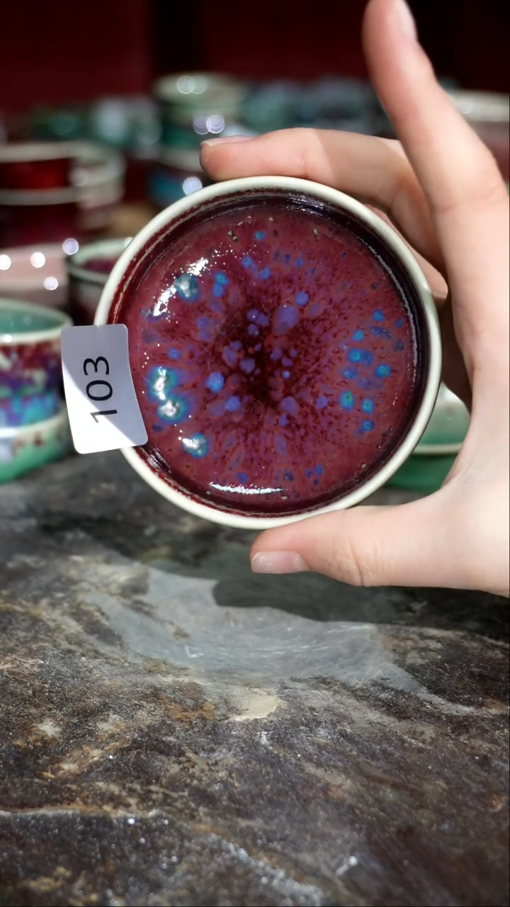 摆件精品窑变钧瓷茶器