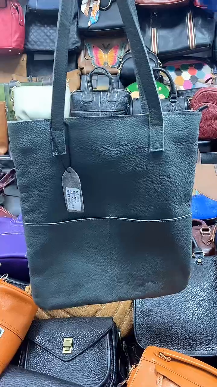 头层牛皮托特包105.