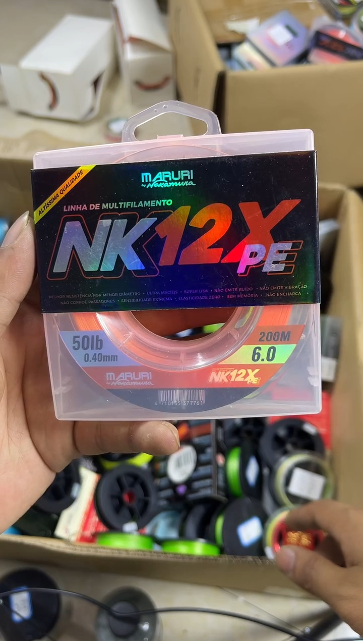 PE6#----12X橙色路亚线200米尾货