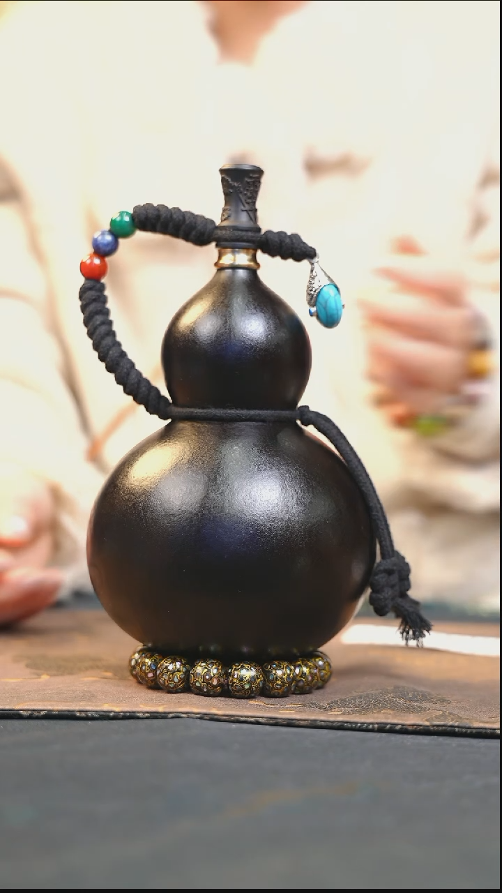 【闪购商品】YV233大漆酒葫芦不包手串及旋转底座