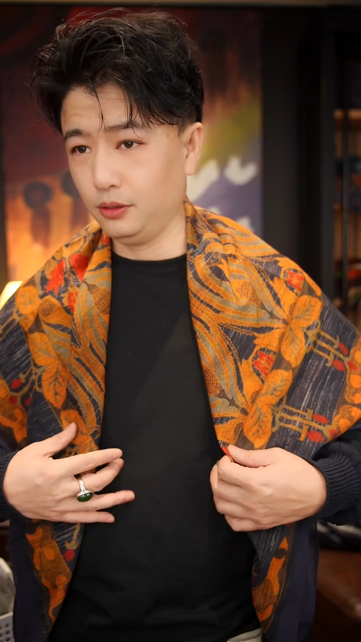 棉罗马丝棉大方巾