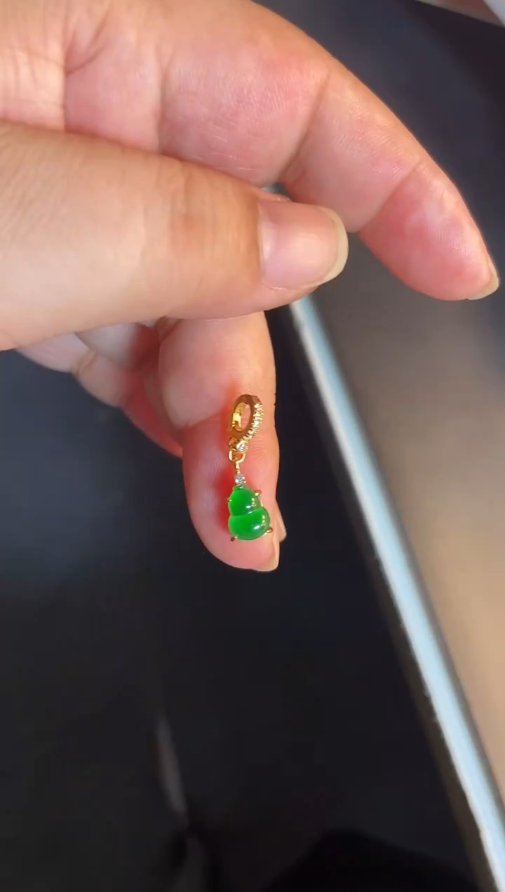 吊坠(不含链)银S925镶嵌翡翠1