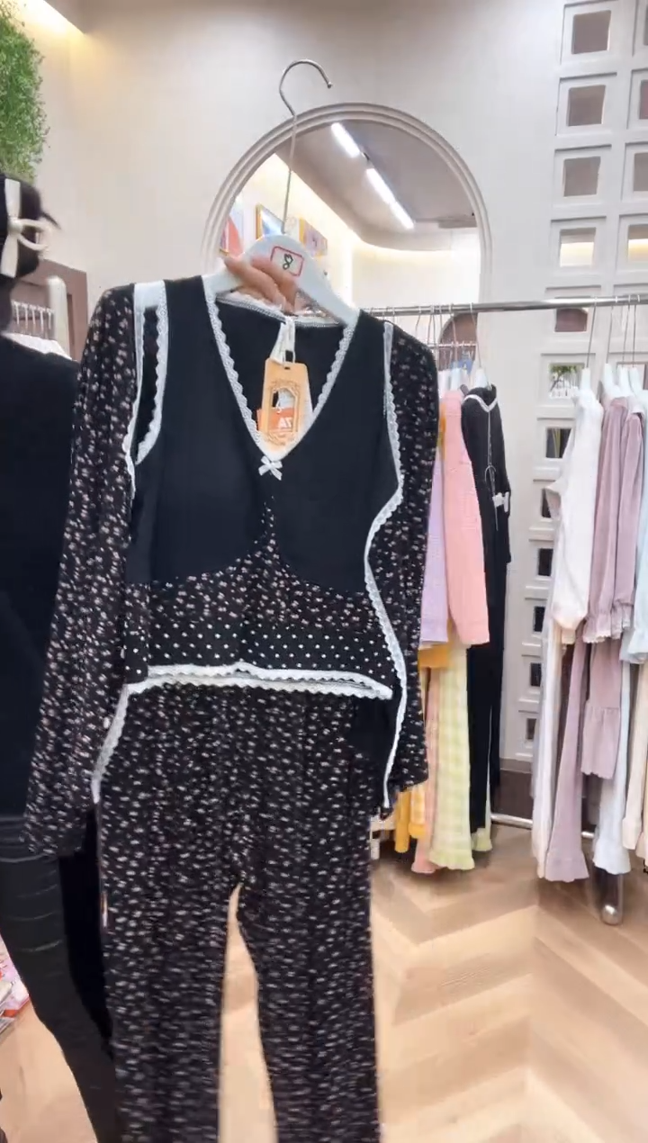 棉裸感棉三件套黑XL号130斤以下