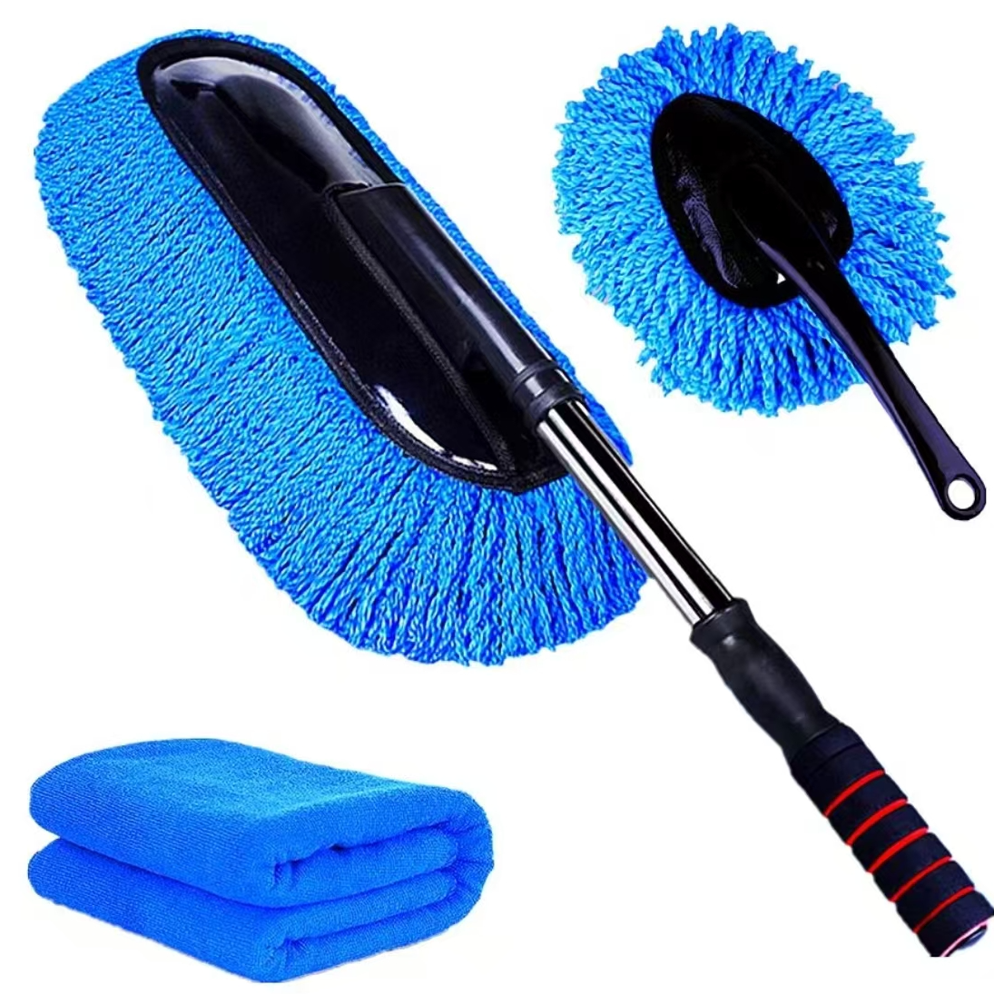 汽车擦车拖把除尘掸子车用扫灰刷子洗车刷子拖把洗车工具拖布伸缩