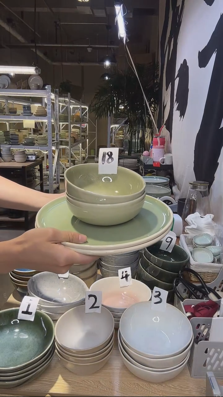 陶90高温釉下彩陶瓷餐具默认微瑕