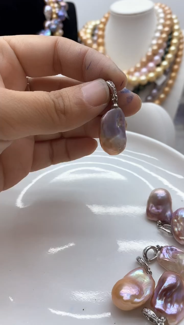 【闪购商品】淡水珍珠颈饰钛钢113