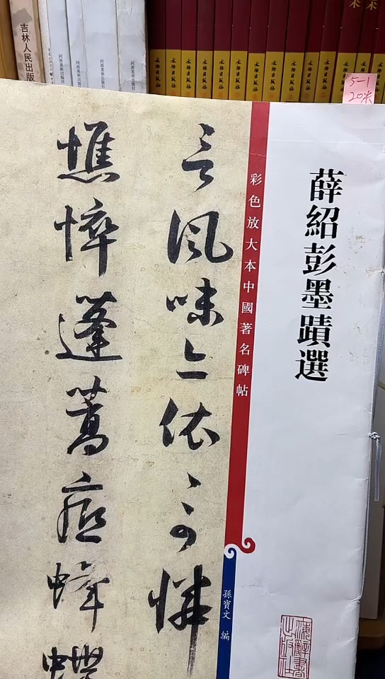 彩色放大本中国著名碑帖-薛绍彭墨迹选5-1