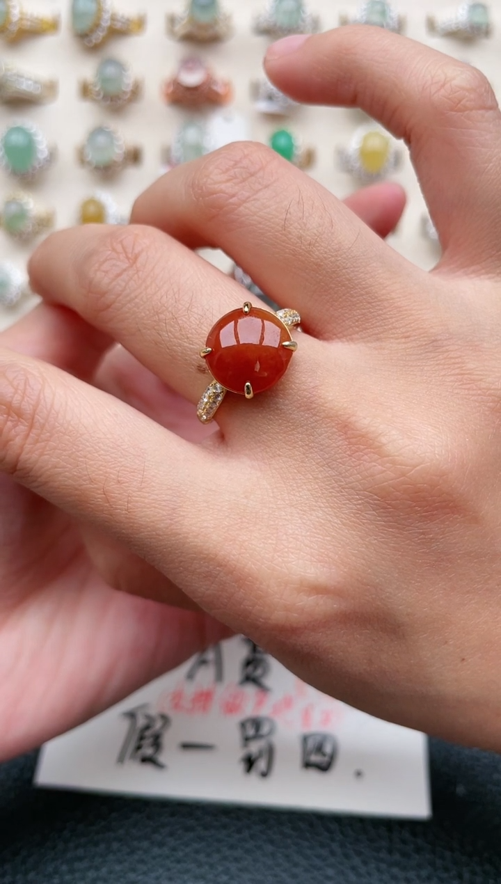 【闪购商品】翡翠戒指银S925镶嵌1111