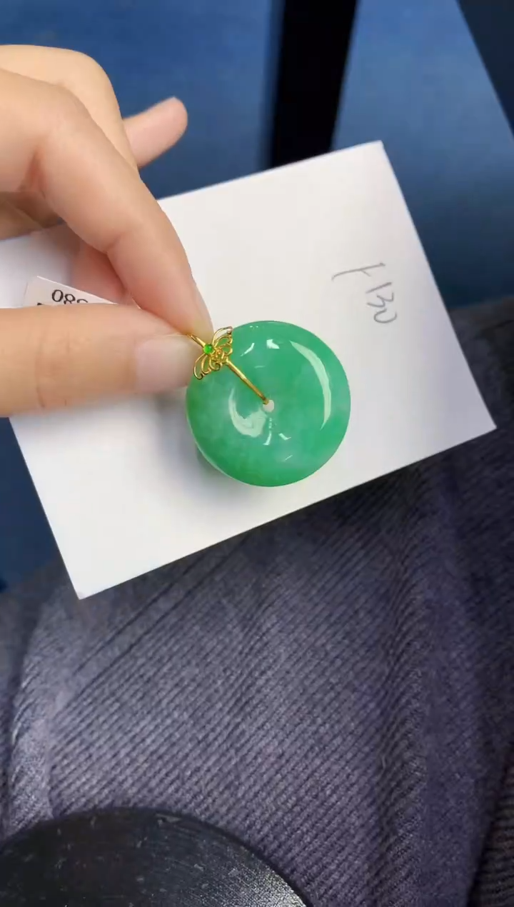 【闪购商品】翡翠颈饰18K金镶嵌000000000