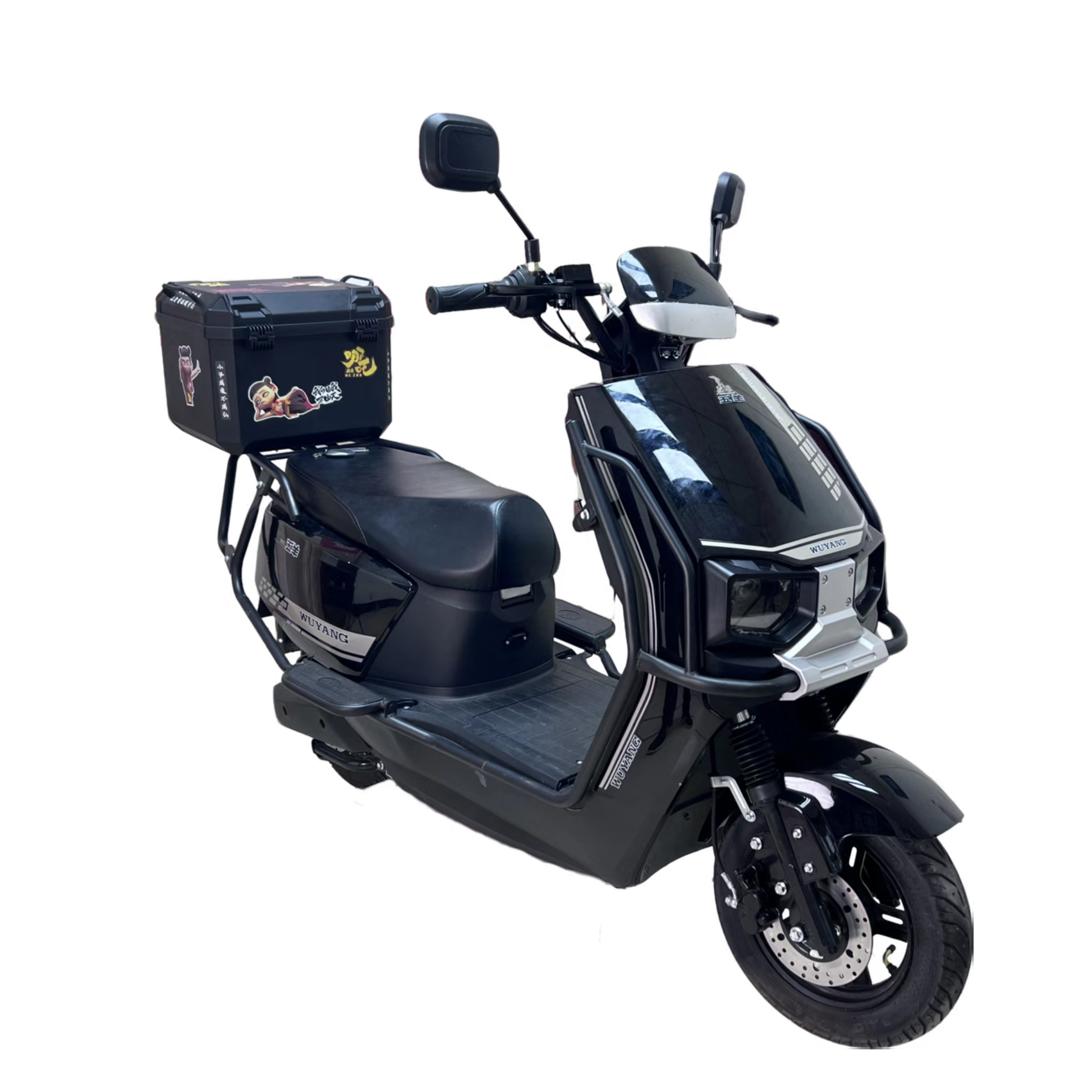 w五羊新款长续航高速电动摩托车外卖车1