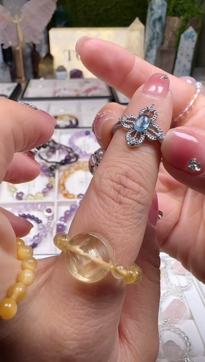 【闪购商品】水晶戒指合金20a TGS原创设计 T170