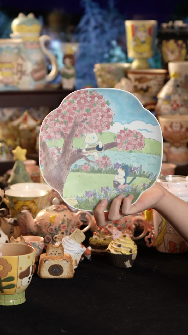 其他陶景德镇釉下彩手绘设计师款陶瓷