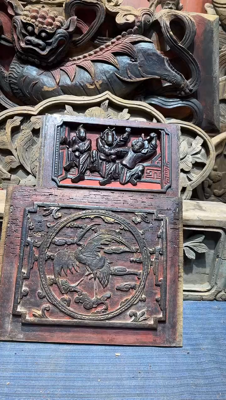 【闪购商品】香樟木老木雕老物件