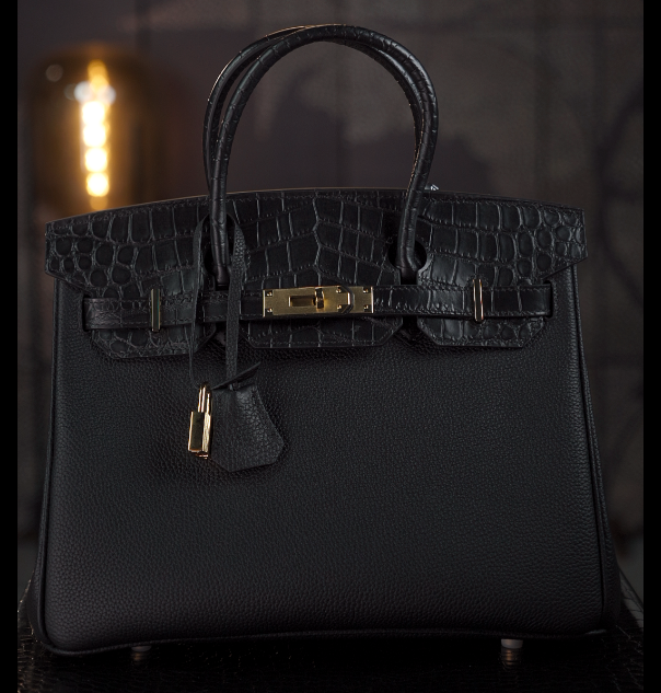 【尺寸：30*15*24】SISI原创设计高定真皮女包9619AC-1