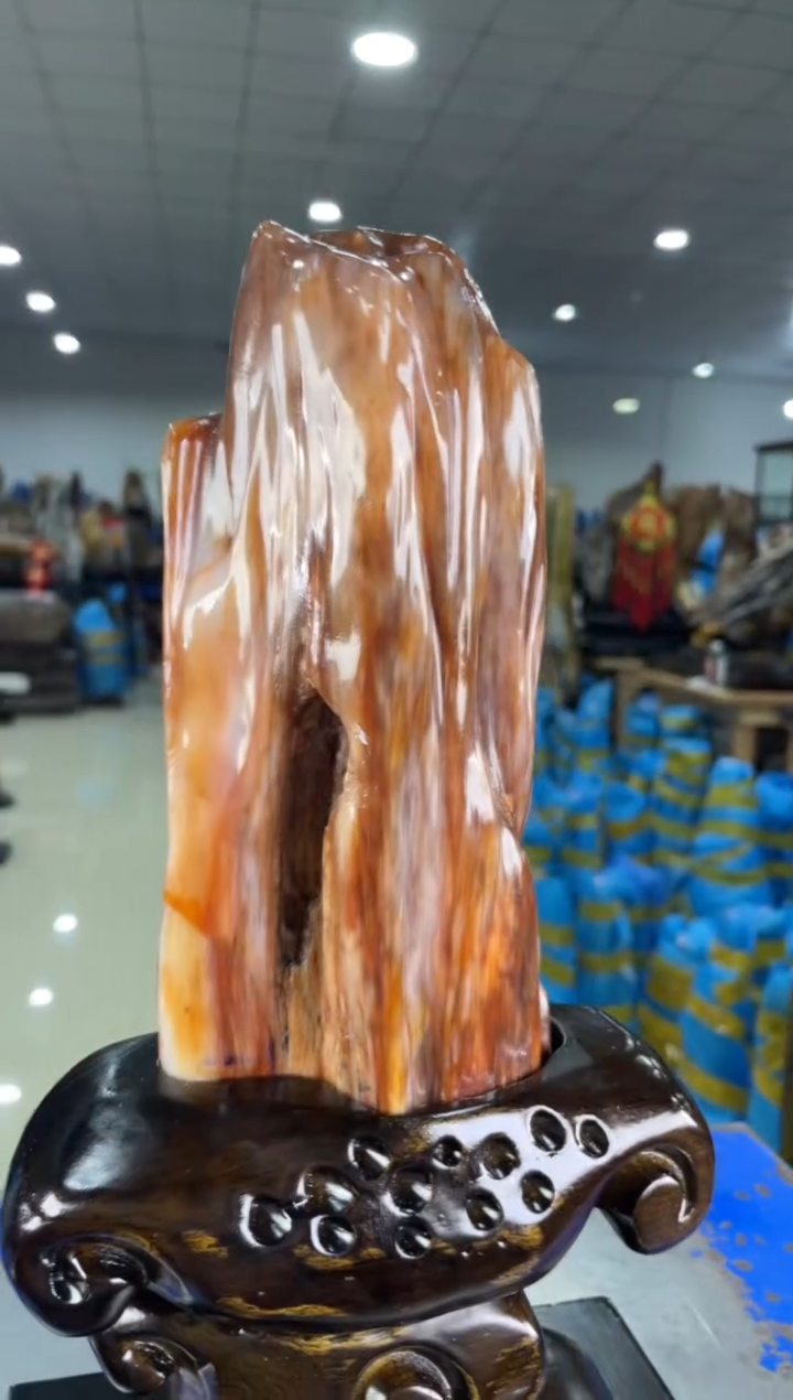 【闪购商品】硅化玉摆件未镶嵌58